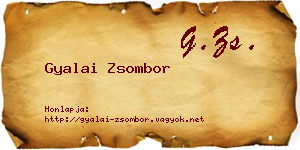 Gyalai Zsombor névjegykártya